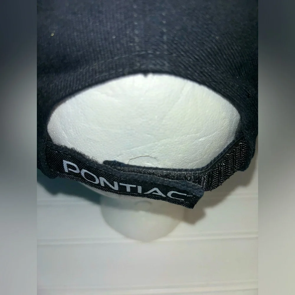 Super Sport Pontiac Racing OS Embroidered Black Hat 100% Cotton Adjustable New - Picture 2 of 4